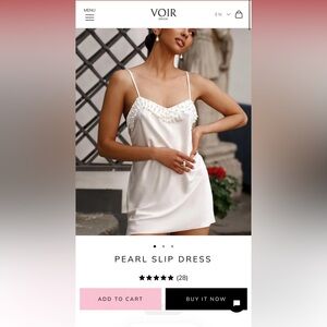 Voir Bridal Pearl Slip and Pearl Robe Set